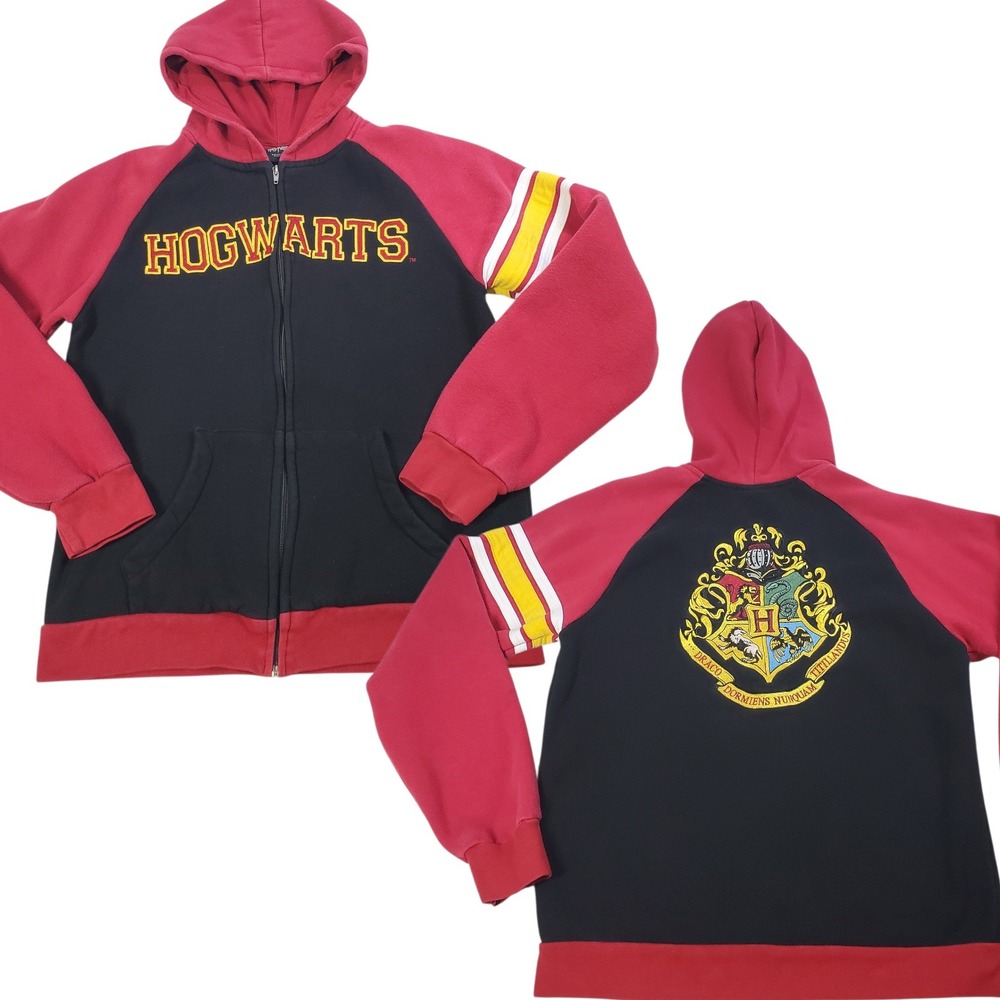 Wizarding World Harry Potter Hogwarts Hoodie Black Red Mens S Universal Studios